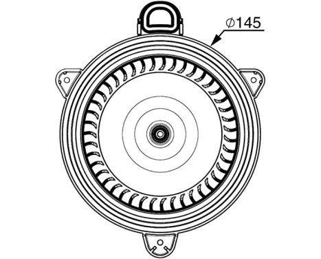 Heater fan AB 267 000P Mahle