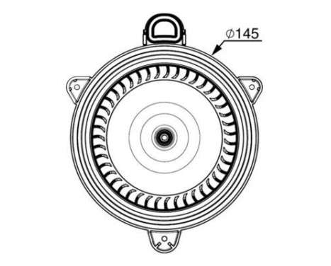 Heater fan AB 267 000P Mahle, Image 3