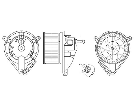 Heater fan AB 271 000S Mahle