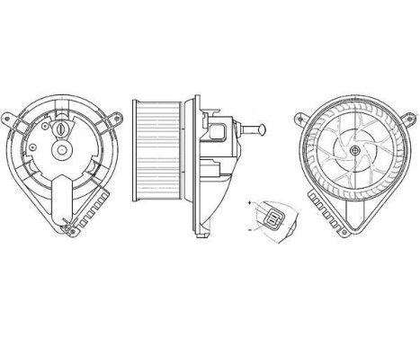 Heater fan AB 271 000S Mahle, Image 2