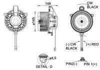 Heater fan AB 278 000P Mahle