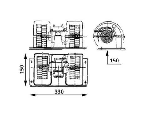 Heater fan AB 28 000P Mahle, Image 4