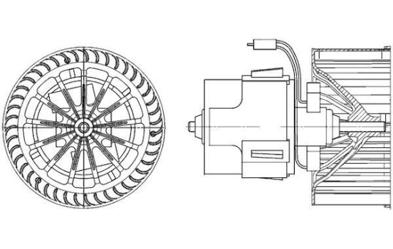 Heater fan AB 30 000P Mahle, Image 2