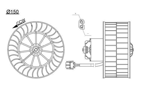 Heater fan AB 44 000S Mahle, Image 4
