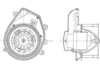 Heater fan AB 54 000P Mahle