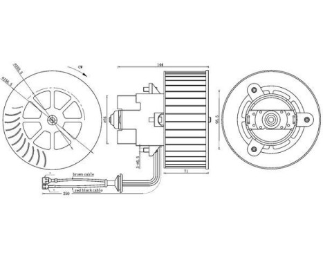 Heater fan AB 6 000S Mahle, Image 3