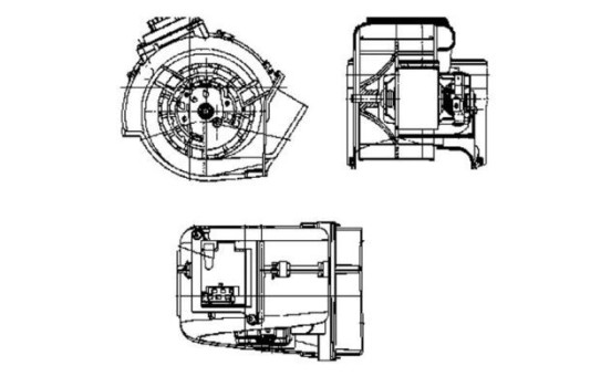 Heater fan AB 62 000P Mahle