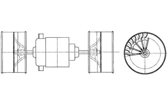 Heater fan AB 73 000P Mahle, Image 3