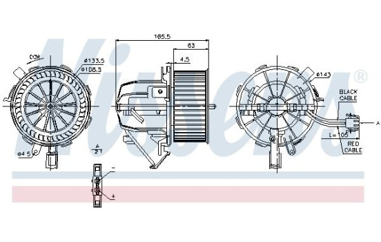 Interior Blower 87075 Nissens, Image 6