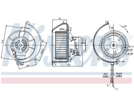 Interior Blower 87082 Nissens, Image 6
