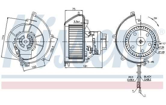 Interior Blower 87082 Nissens, Image 6