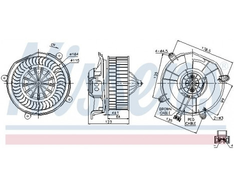 Interior Blower 87104 Nissens