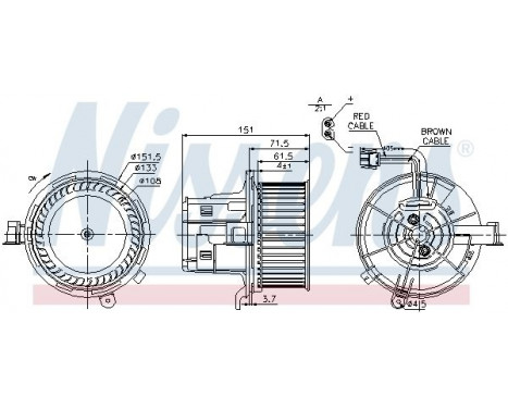 Interior Blower 87109 Nissens, Image 6