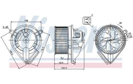Interior Blower 87156 Nissens, Image 6