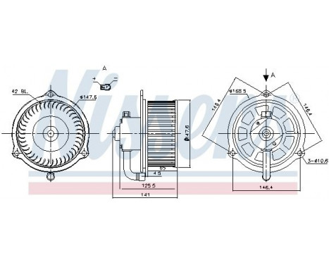 Interior Blower 87158 Nissens, Image 6
