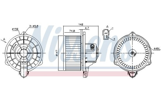 Interior Blower 87161 Nissens, Image 6