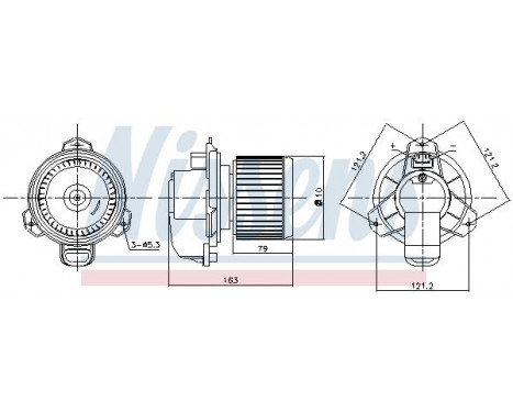 Interior Blower 87165 Nissens, Image 6