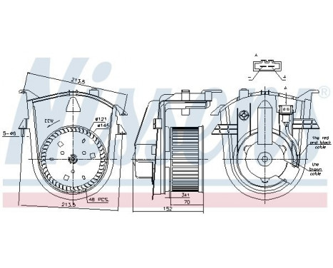 Interior Blower 87176 Nissens, Image 6