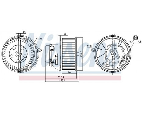 Interior Blower 87187 Nissens, Image 6