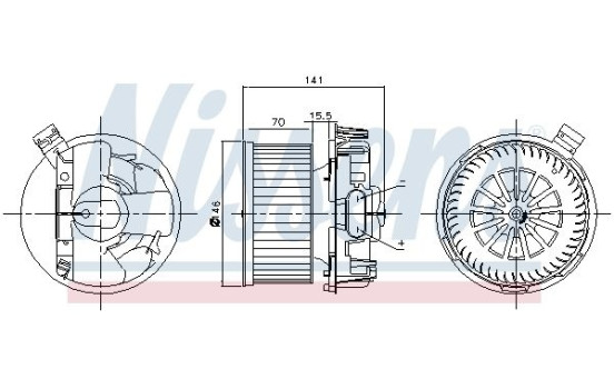 Interior Blower 87209 Nissens, Image 6