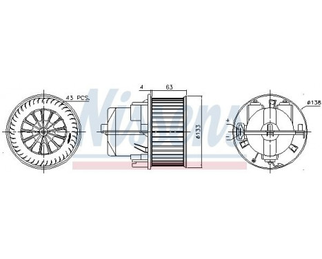 Interior Blower 87223 Nissens, Image 6