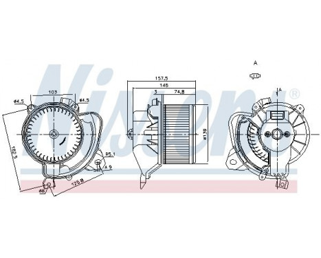 Interior Blower 87243 Nissens, Image 6