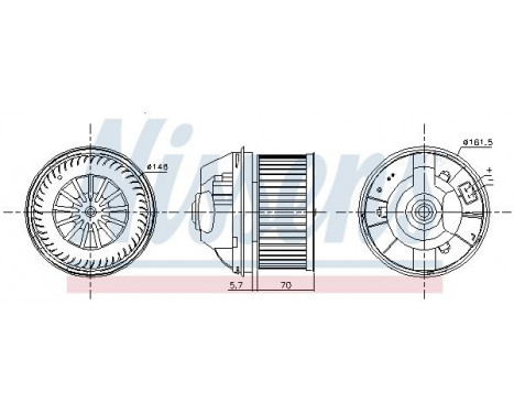 Interior Blower 87245 Nissens, Image 7