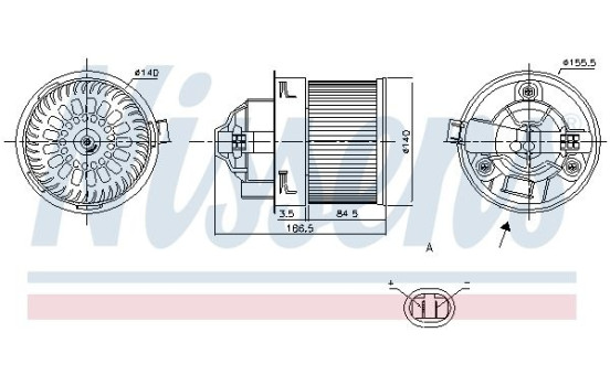 Interior Blower 87250 Nissens, Image 5