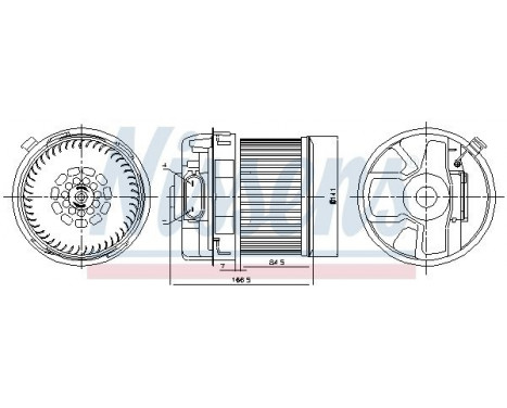 Interior Blower 87260 Nissens, Image 6