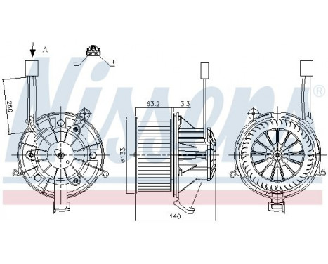 Interior Blower 87264 Nissens, Image 5