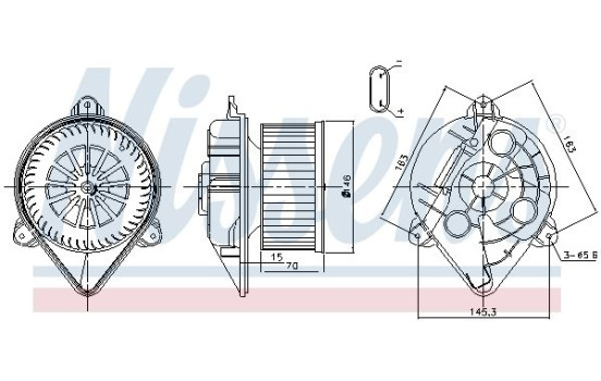 Interior Blower 87265 Nissens, Image 6