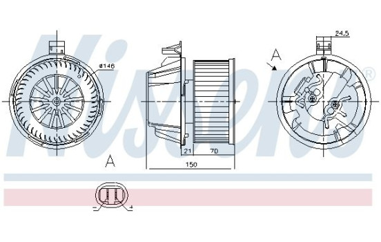 Interior Blower 87269 Nissens, Image 6