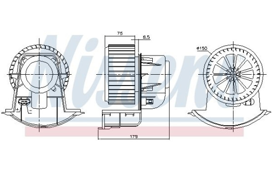 Interior Blower 87272 Nissens, Image 6