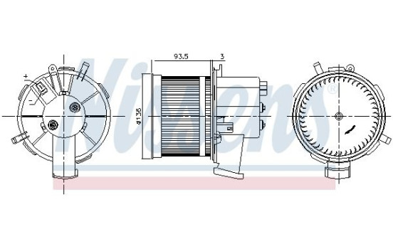 Interior Blower 87303 Nissens, Image 6