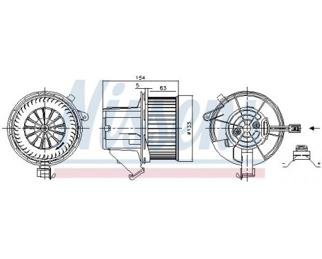 Interior Blower 87391 Nissens, Image 6