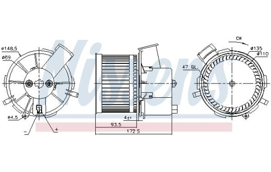Interior Blower 87405 Nissens, Image 5