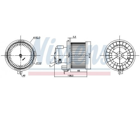 Interior Blower 87415 Nissens, Image 6