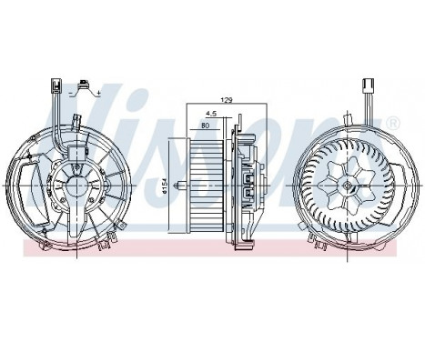 Interior Blower 87425 Nissens, Image 5