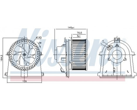 Interior Blower 87437 Nissens, Image 5