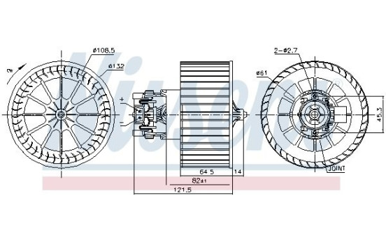 Interior Blower 87479 Nissens, Image 5