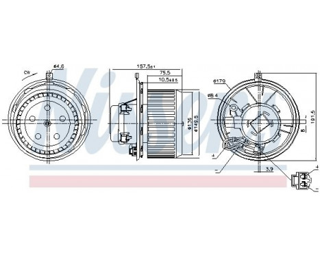 Interior Blower 87480 Nissens, Image 6