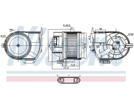 Interior Blower 87487 Nissens, Image 5