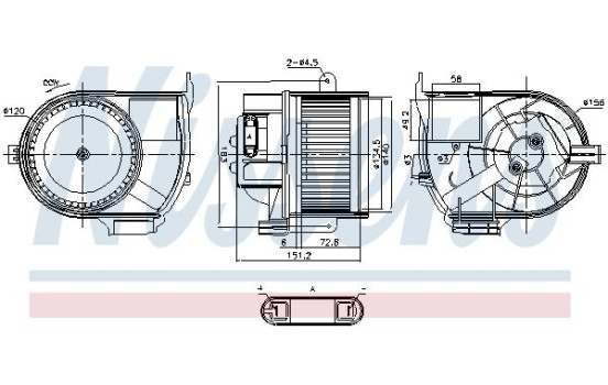 Interior Blower 87487 Nissens, Image 5