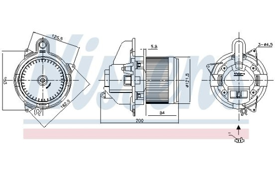 Interior Blower 87502 Nissens, Image 6