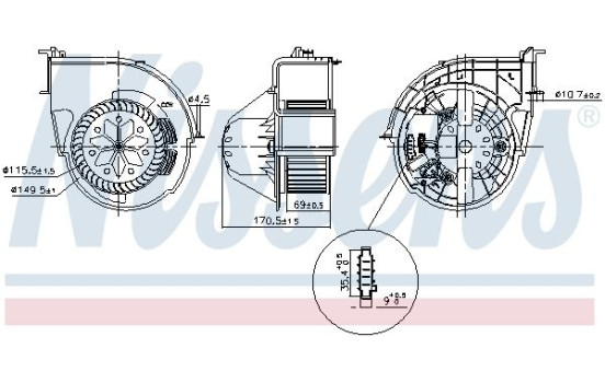 Interior ventilation 87416 Nissens, Image 6