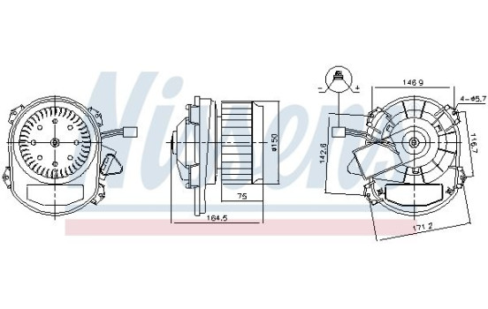 Interior ventilation 87551 Nissens, Image 6