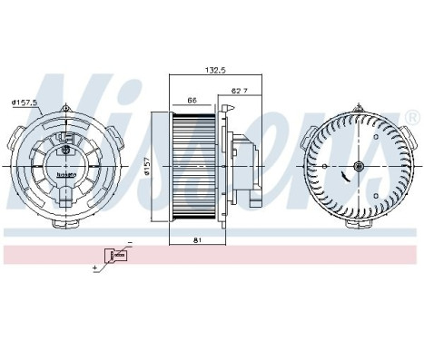 Interior ventilation 87650 Nissens, Image 5