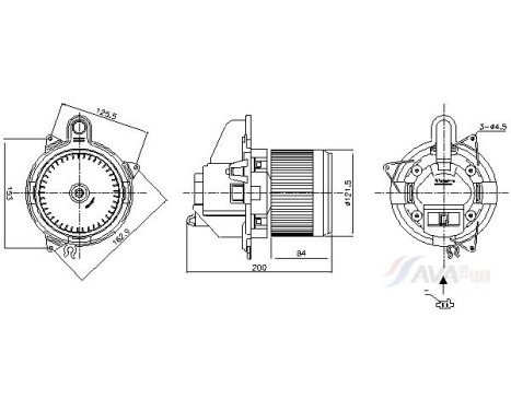 Interior ventilation DA8020 Ava Quality Cooling