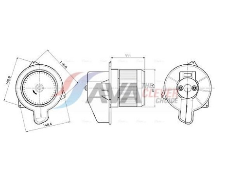 Interior ventilation FT8489 Ava Quality Cooling