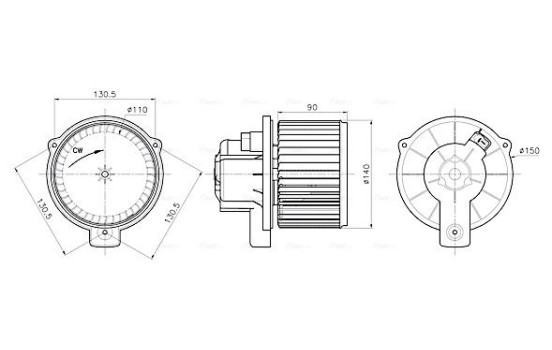 Interior ventilation MC8020 Ava Quality Cooling